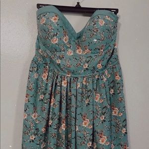 Strappless Dress